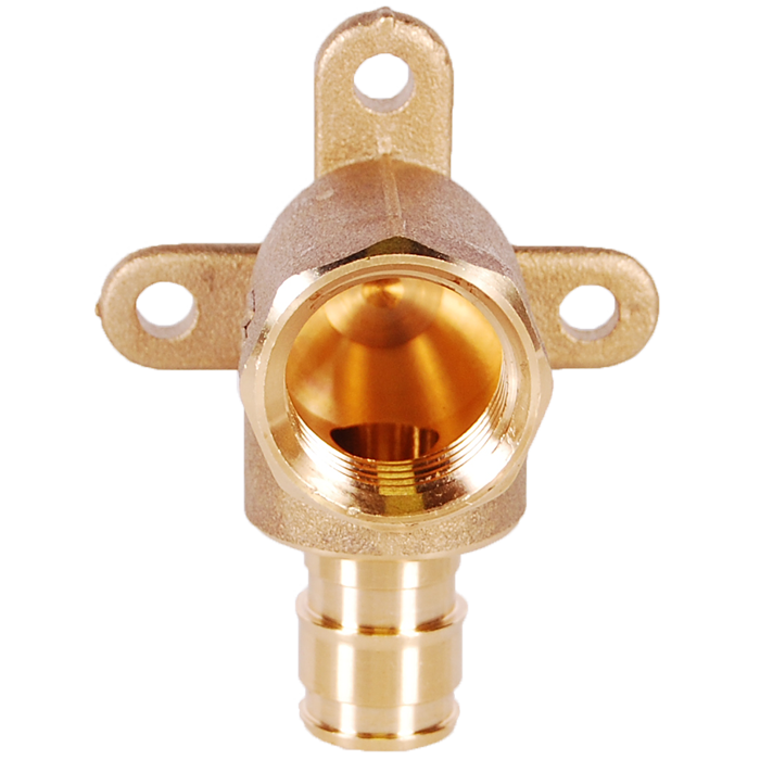 10-Pack 1/2" Female NPT X 1/2" CPVC Drop Ear Elbows - Lead-Free Brass Plumbing Fittings
