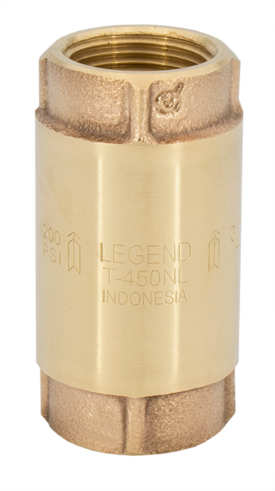 3/4 T-450 No Lead Bronze In-Line Check Valve